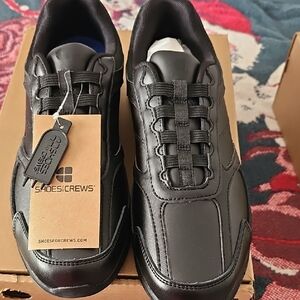Shoes For Crews Men's Sleek Black Athletic Shoes